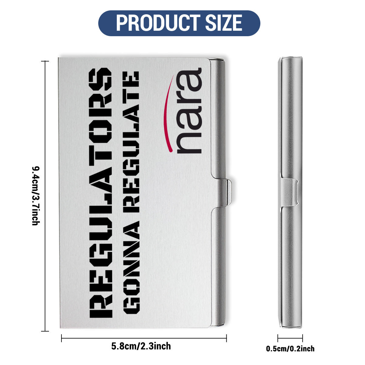 Regulator's Essential Aluminum Alloy Business Card Holder - Regulators Gonna Regulate