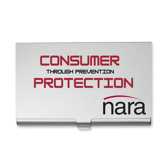 Regulator's Essential Aluminum Alloy Business Card Holder - Consumer Protection through Prevention