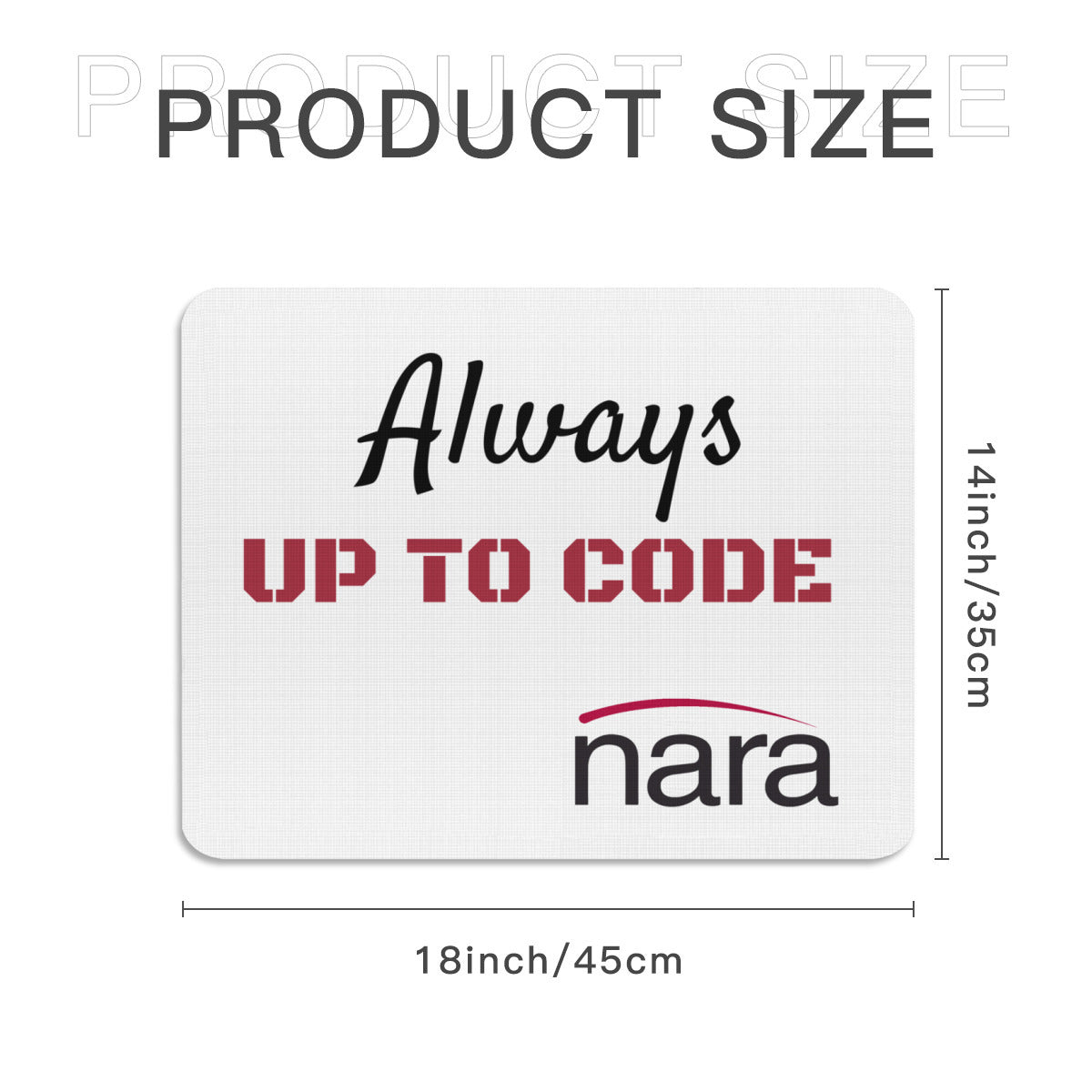 Regulator's Rest Rectangle Mouse Pad - Always up to Code