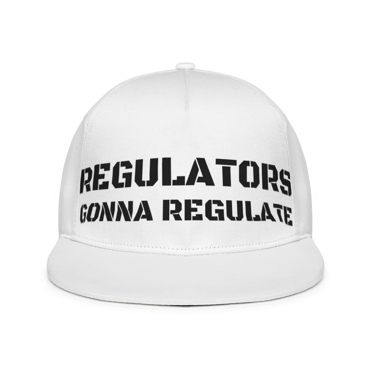 Regulator's Shield Flat Visor Brim Hat - Regulators Gonna Regulate