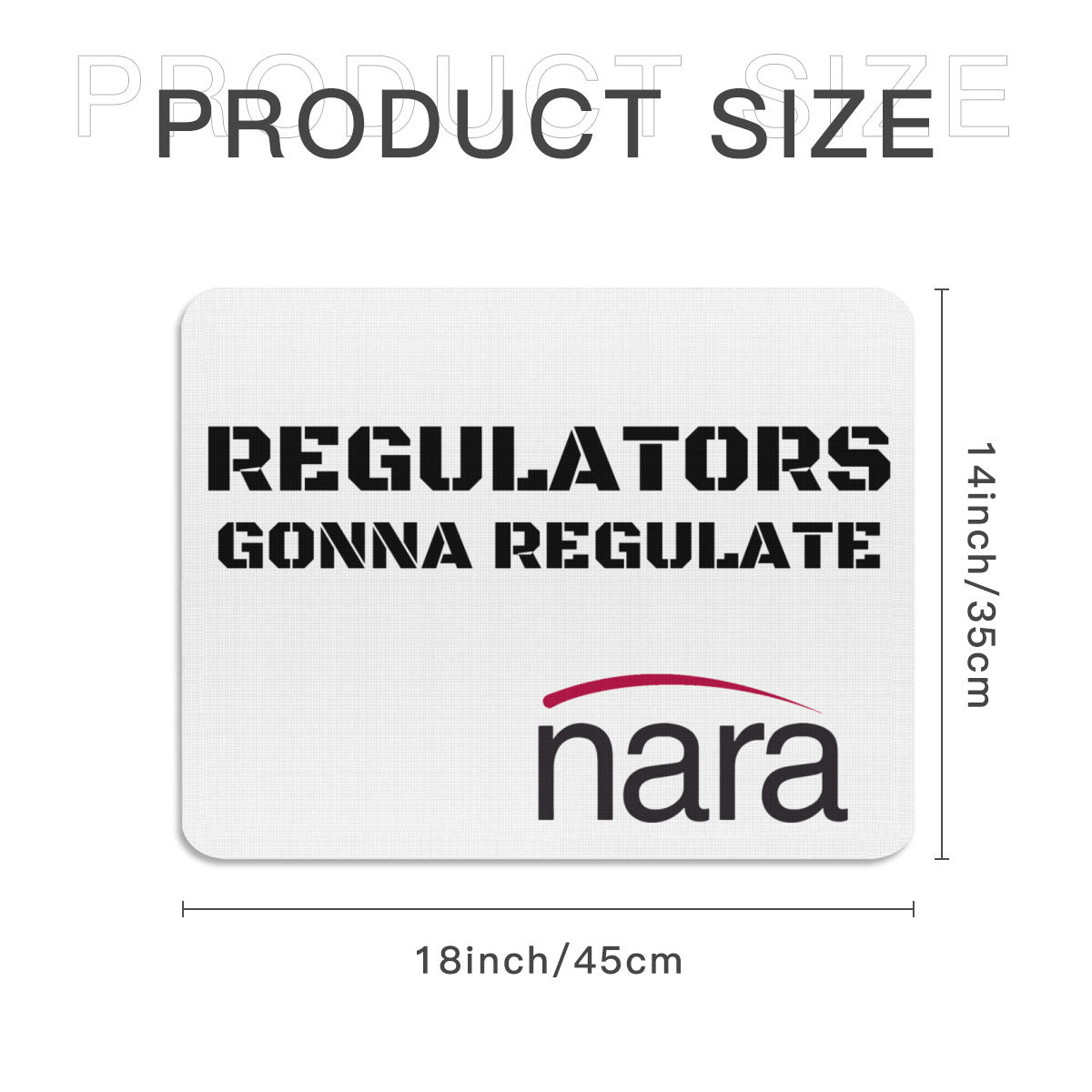 Regulator's Rest Rectangle Mouse Pad - Regulators Gonna Regulate