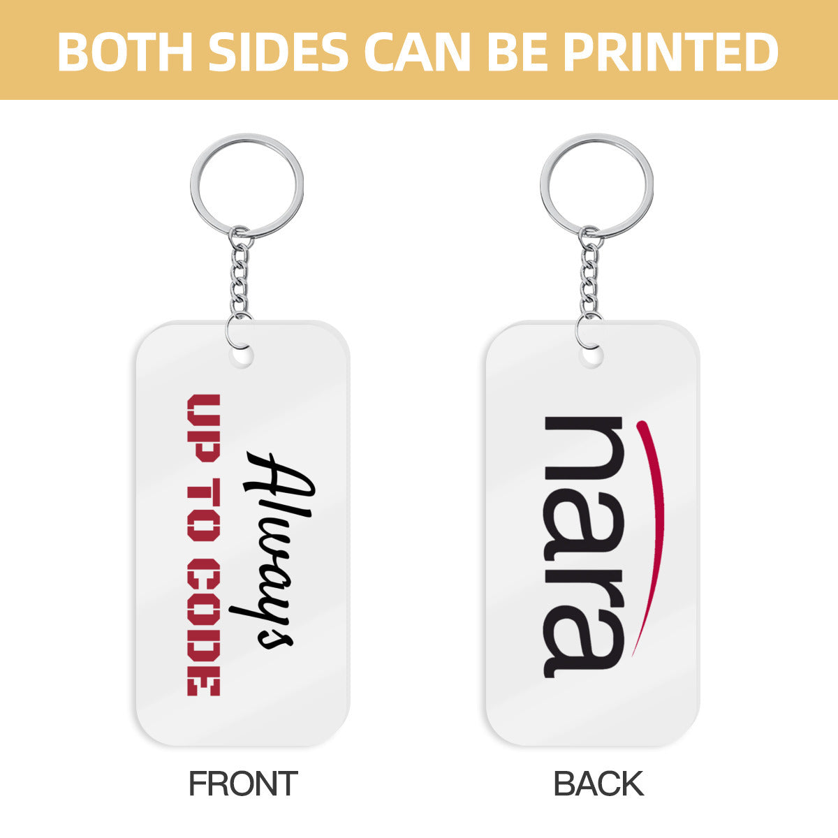 Regulator's Precision Double-Sided Acrylic Keychain - Always up to Code