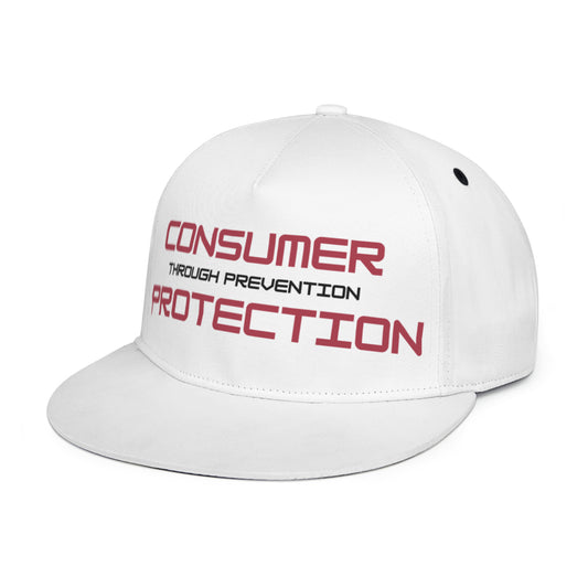 Regulator's Shield Flat Visor Brim Hat - Consumer Protection through Prevention