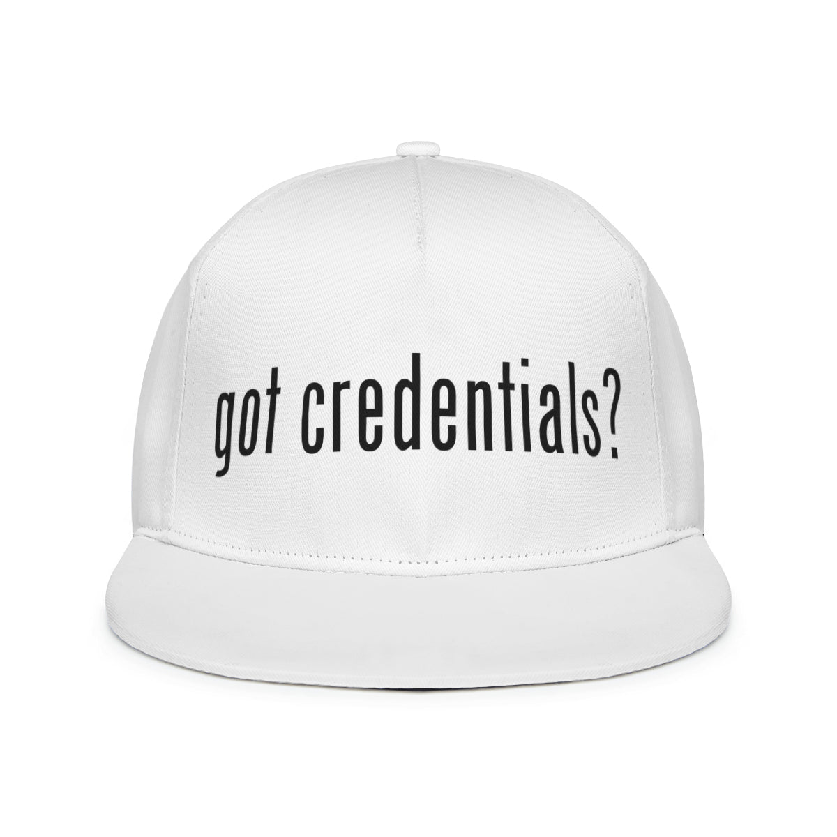 Regulator's Shield Flat Visor Brim Hat - got credentials?