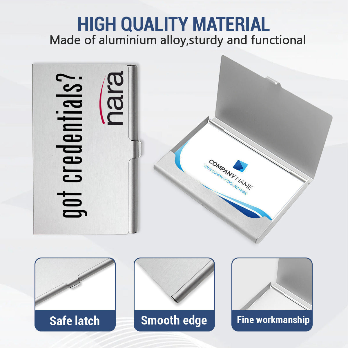 Regulator's Essential Aluminum Alloy Business Card Holder - got credentials?