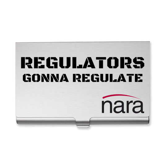 Regulator's Essential Aluminum Alloy Business Card Holder - Regulators Gonna Regulate