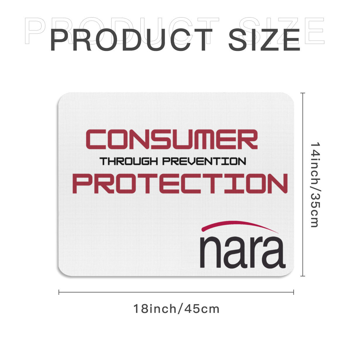 Regulator's Rest Rectangle Mouse Pad - Consumer Protection Through Prevention