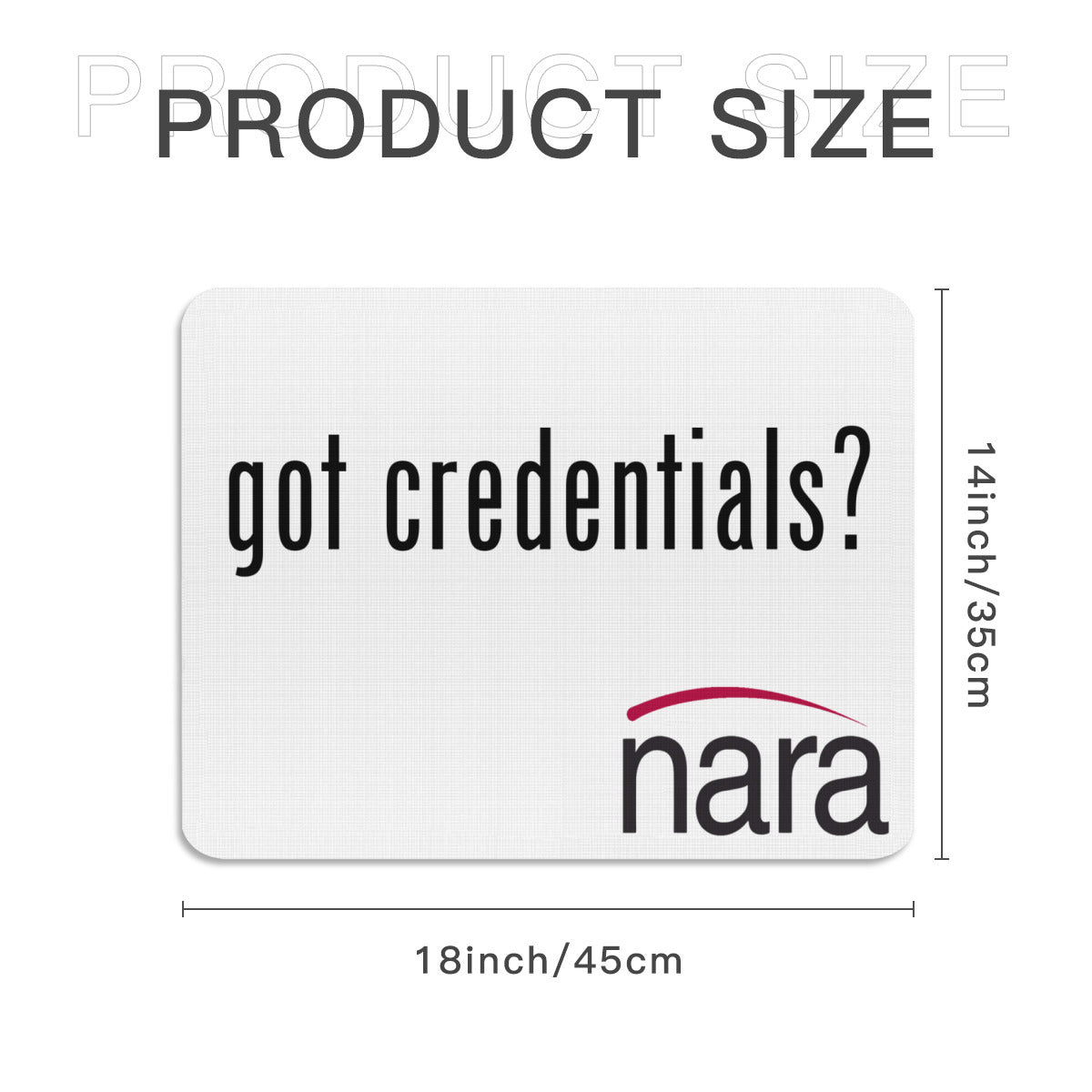 Regulator's Rest Rectangle Mouse Pad - got credentials?