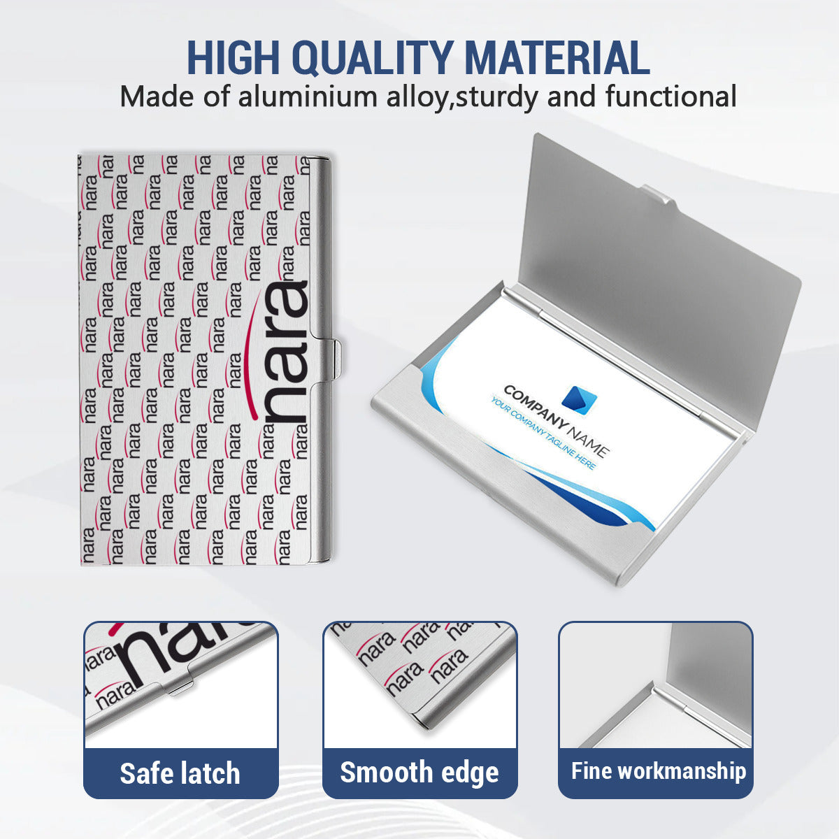 Regulator's Essential Aluminum Alloy Business Card Holder - NARA QuantuMatrix