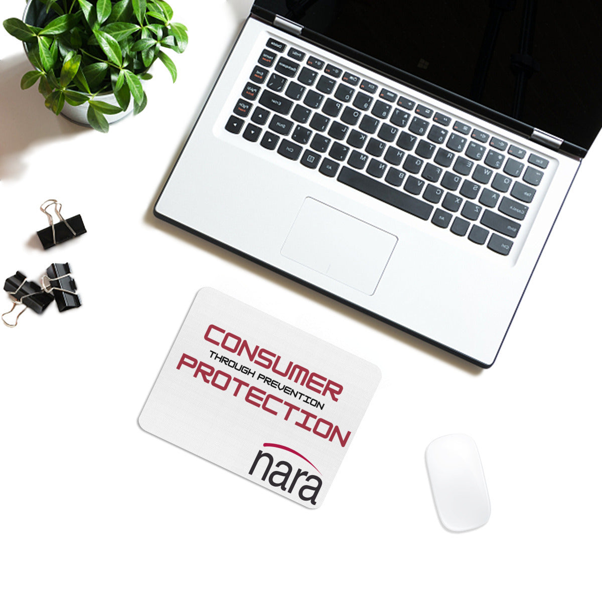 Regulator's Rest Rectangle Mouse Pad - Consumer Protection Through Prevention