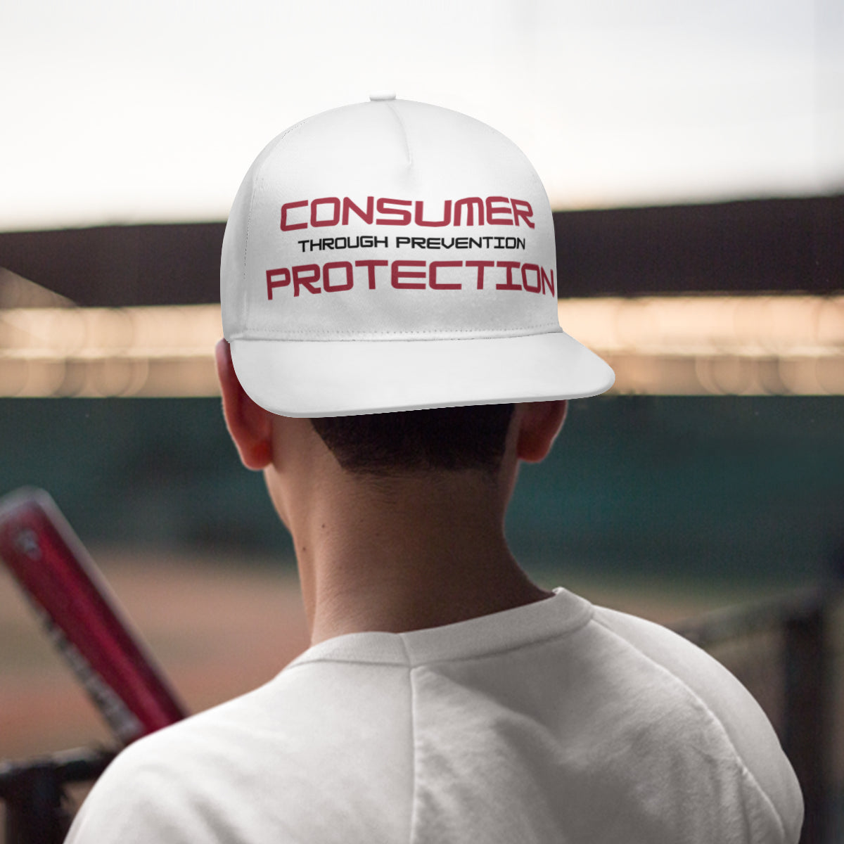 Regulator's Shield Flat Visor Brim Hat - Consumer Protection through Prevention