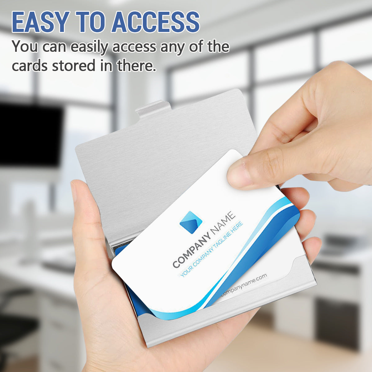 Regulator's Essential Aluminum Alloy Business Card Holder - Always up to Code