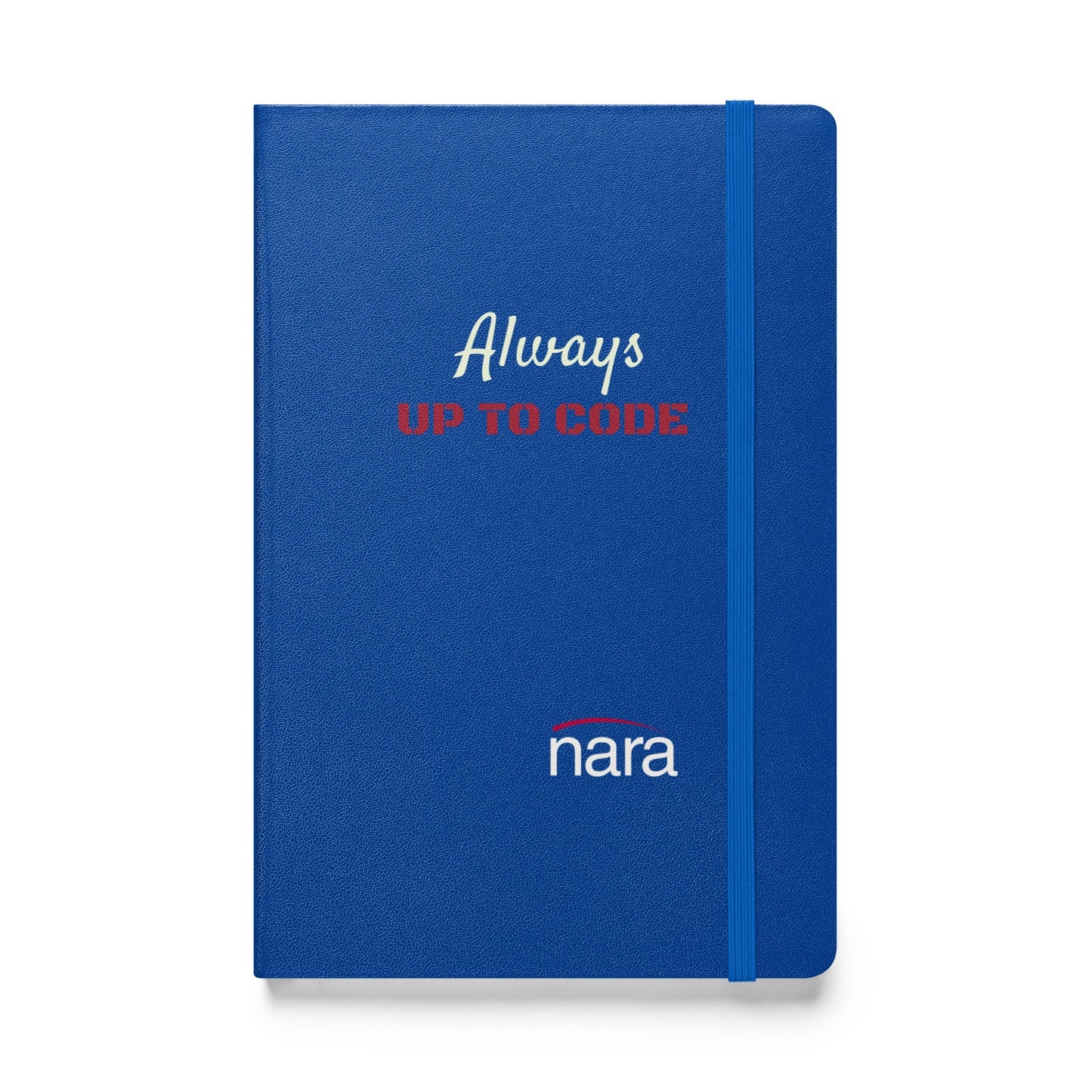 Code Keeper Hardcover bound notebook - white text - Always up to Code