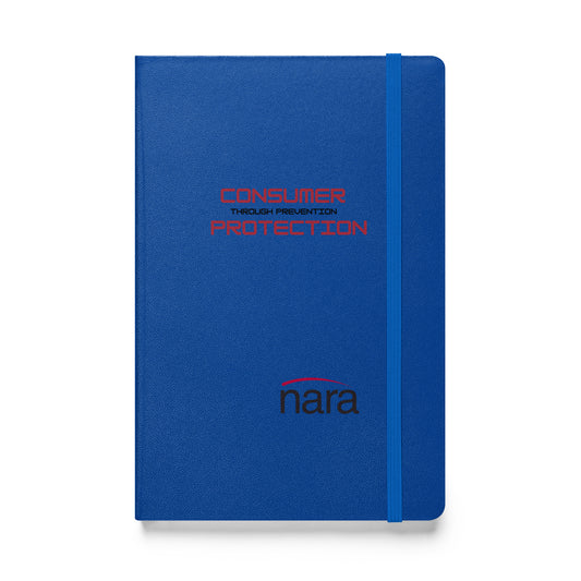 Code Keeper Hardcover bound notebook - black text - Consumer Protection Through Prevention