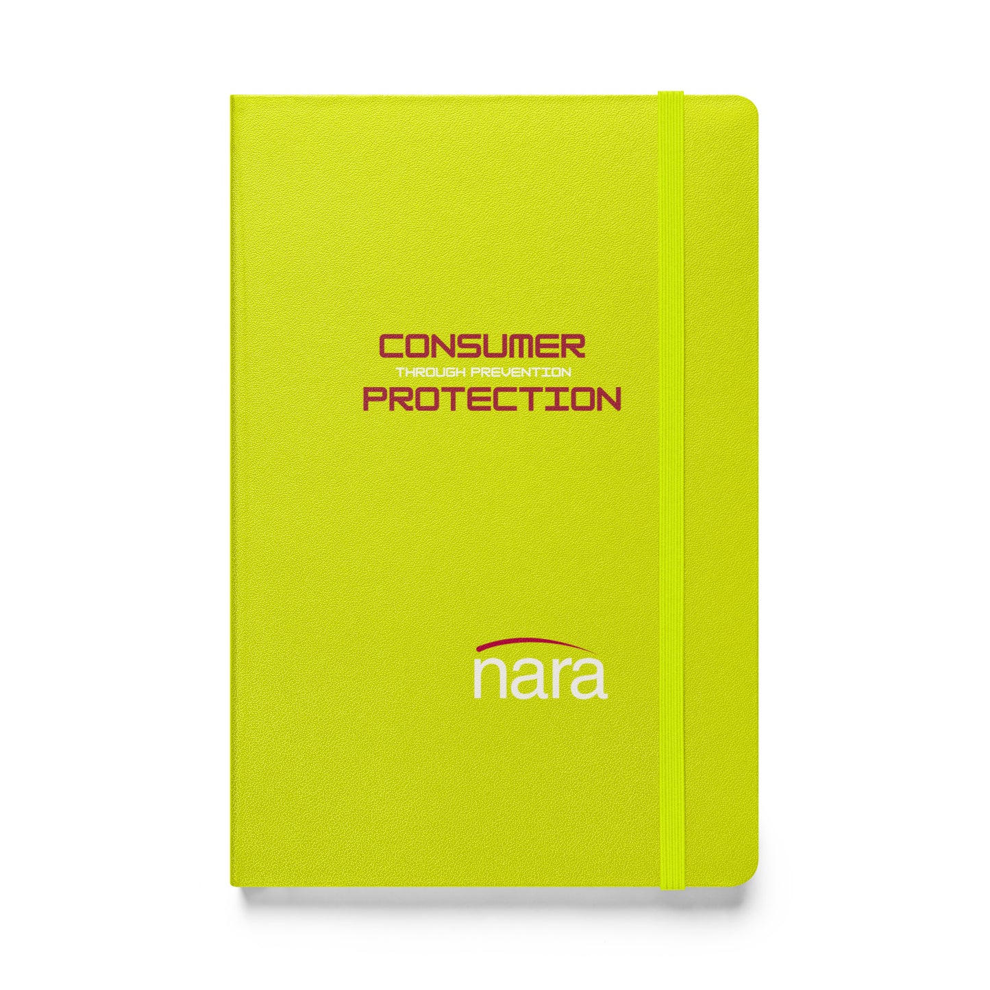 Code Keeper Hardcover bound notebook - white text - Consumer Protection Through Prevention