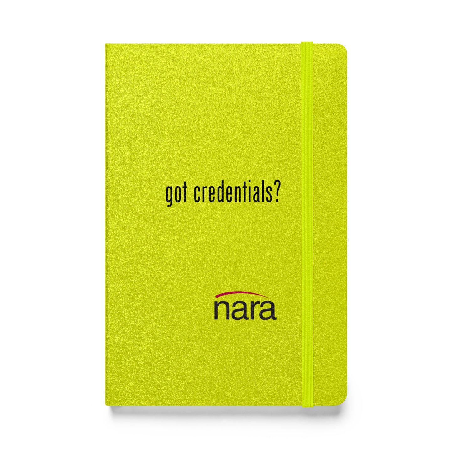 Code Keeper Hardcover bound notebook -  black text - Got Credentials?