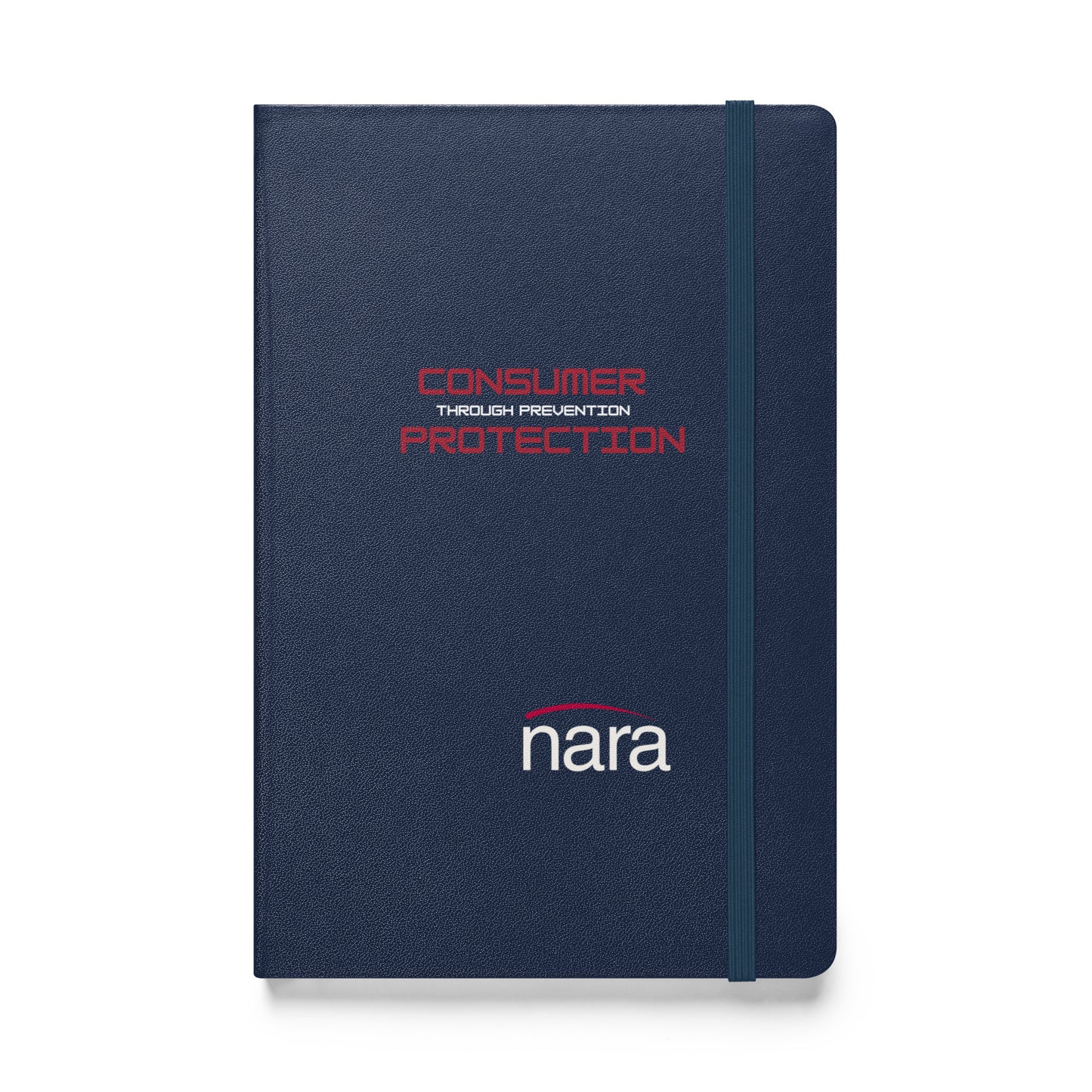 Code Keeper Hardcover bound notebook - white text - Consumer Protection Through Prevention