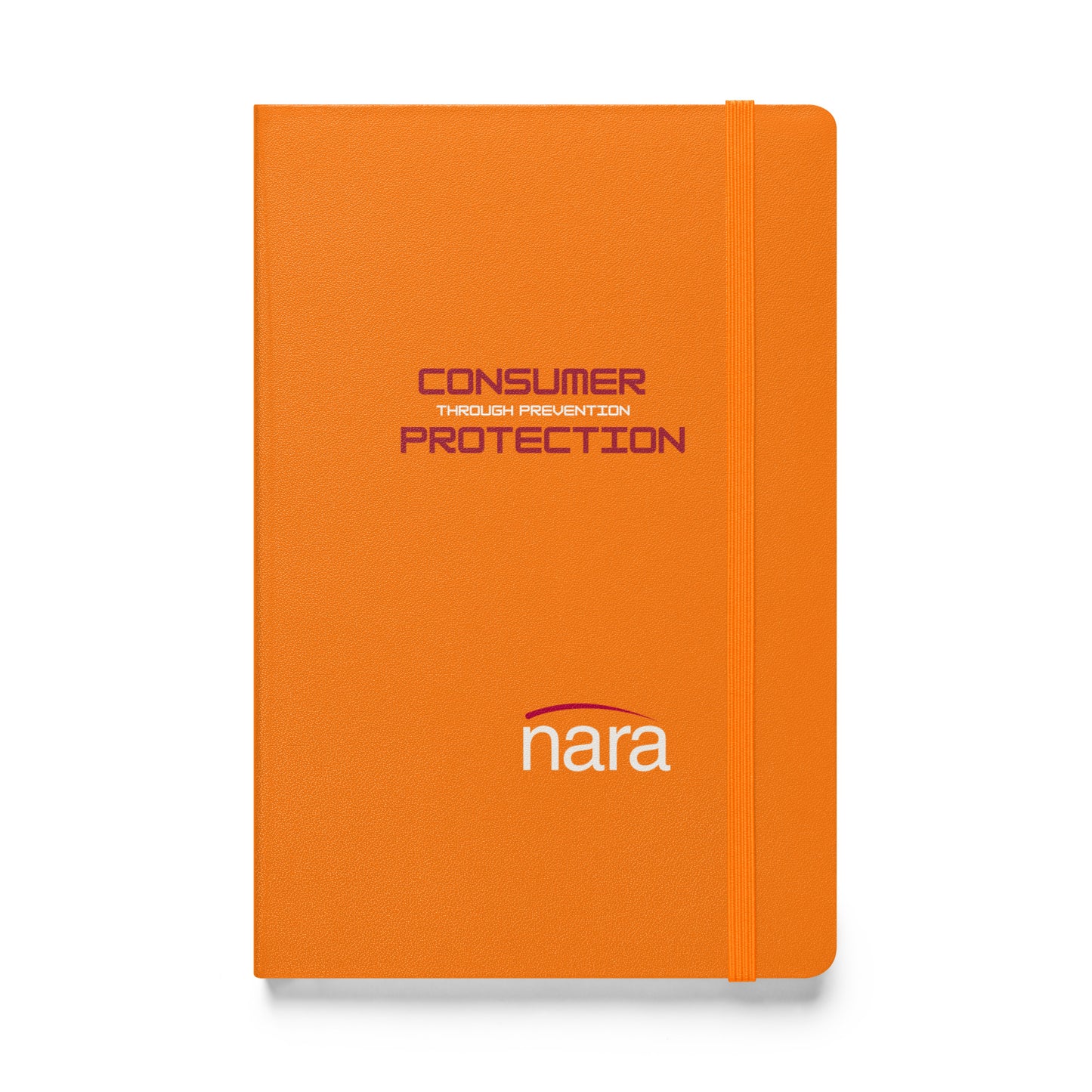 Code Keeper Hardcover bound notebook - white text - Consumer Protection Through Prevention