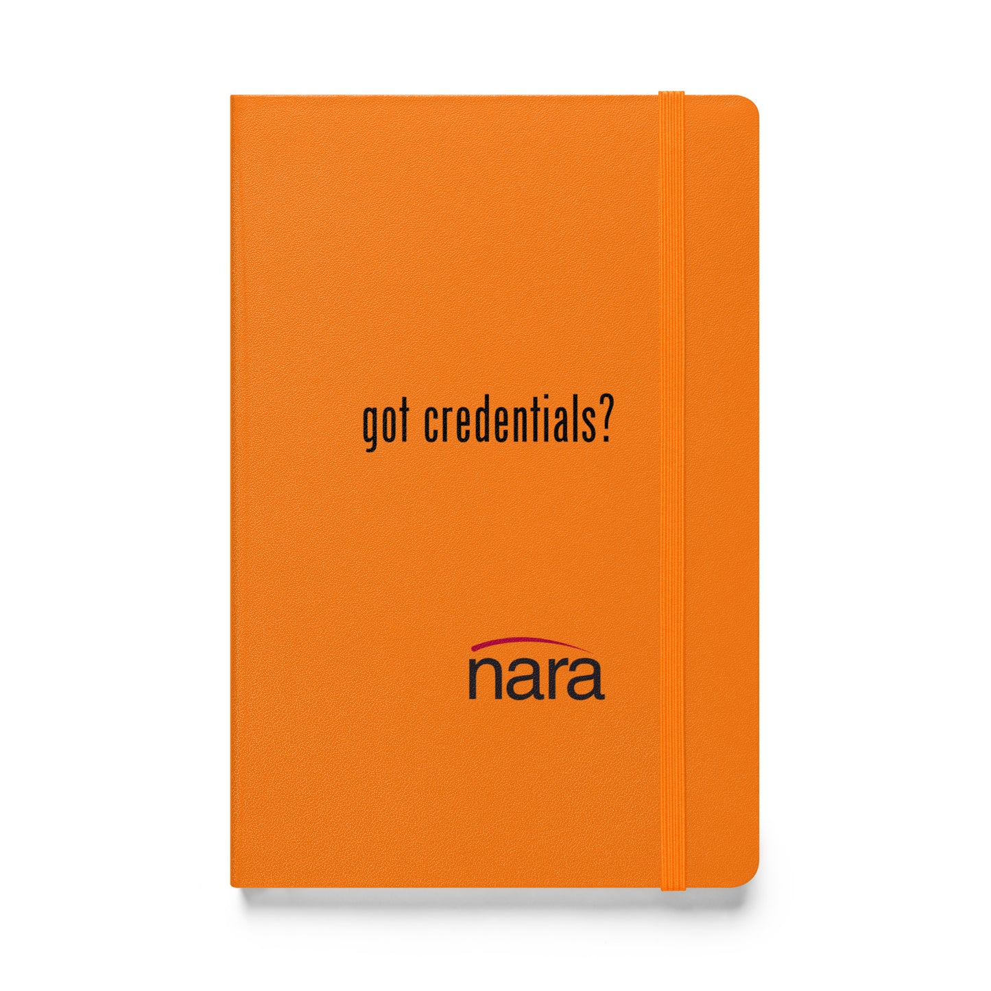 Code Keeper Hardcover bound notebook -  black text - Got Credentials?