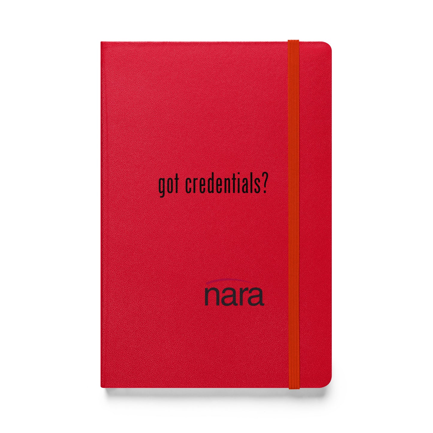 Code Keeper Hardcover bound notebook -  black text - Got Credentials?