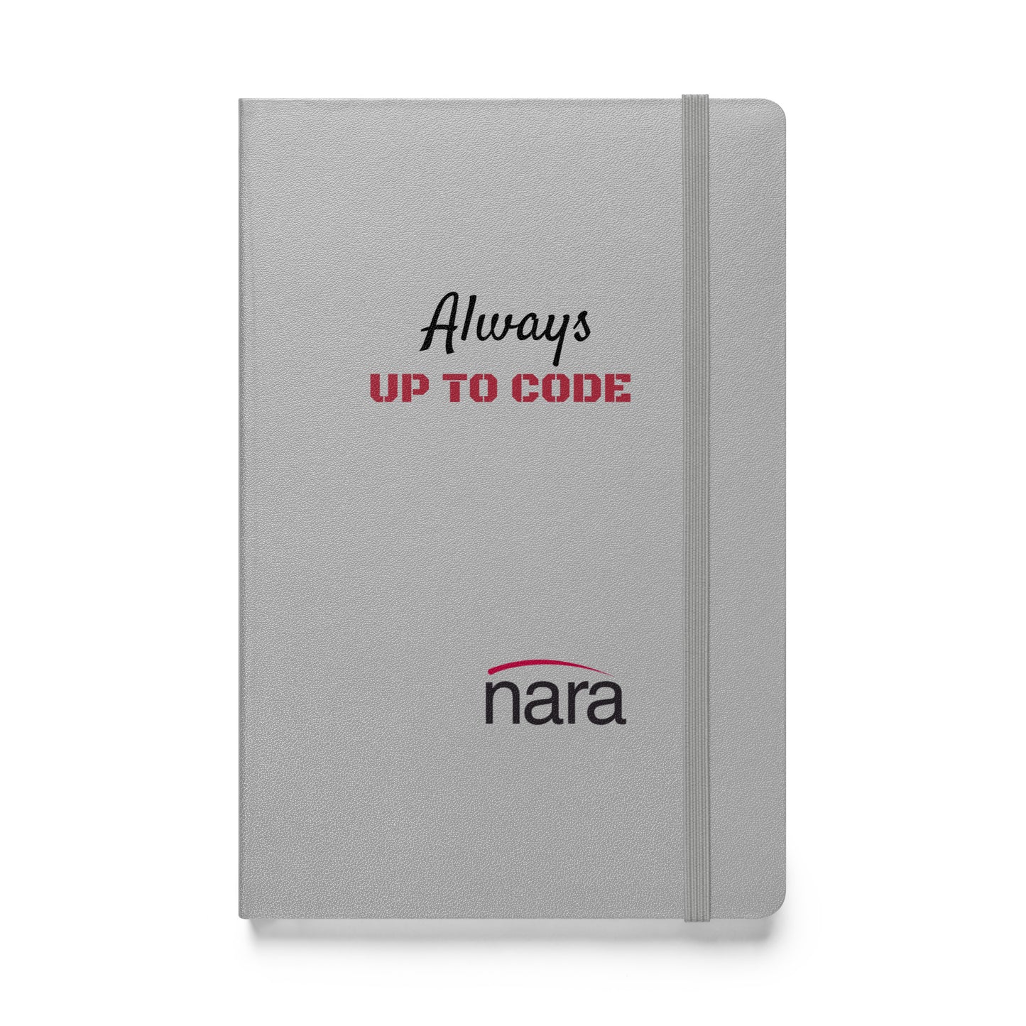 Code Keeper Hardcover bound notebook - black text - Always up to Code