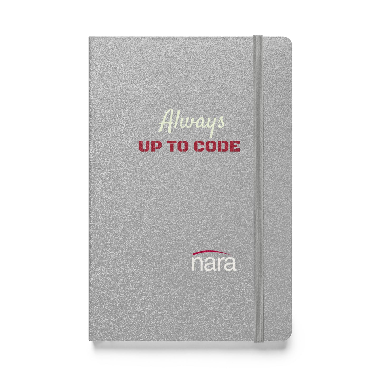 Code Keeper Hardcover bound notebook - white text - Always up to Code