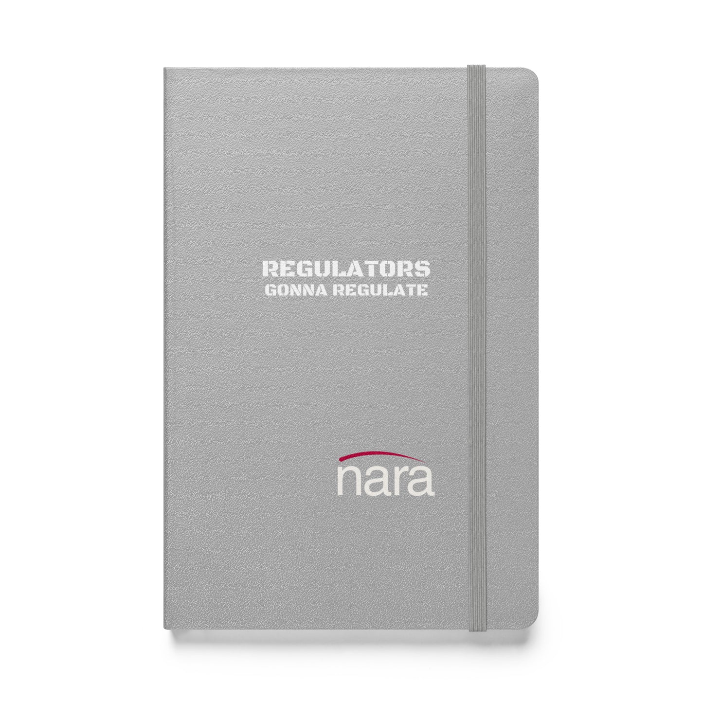 Code Keeper Hardcover bound notebook - white text - Regulators Gonna Regulate