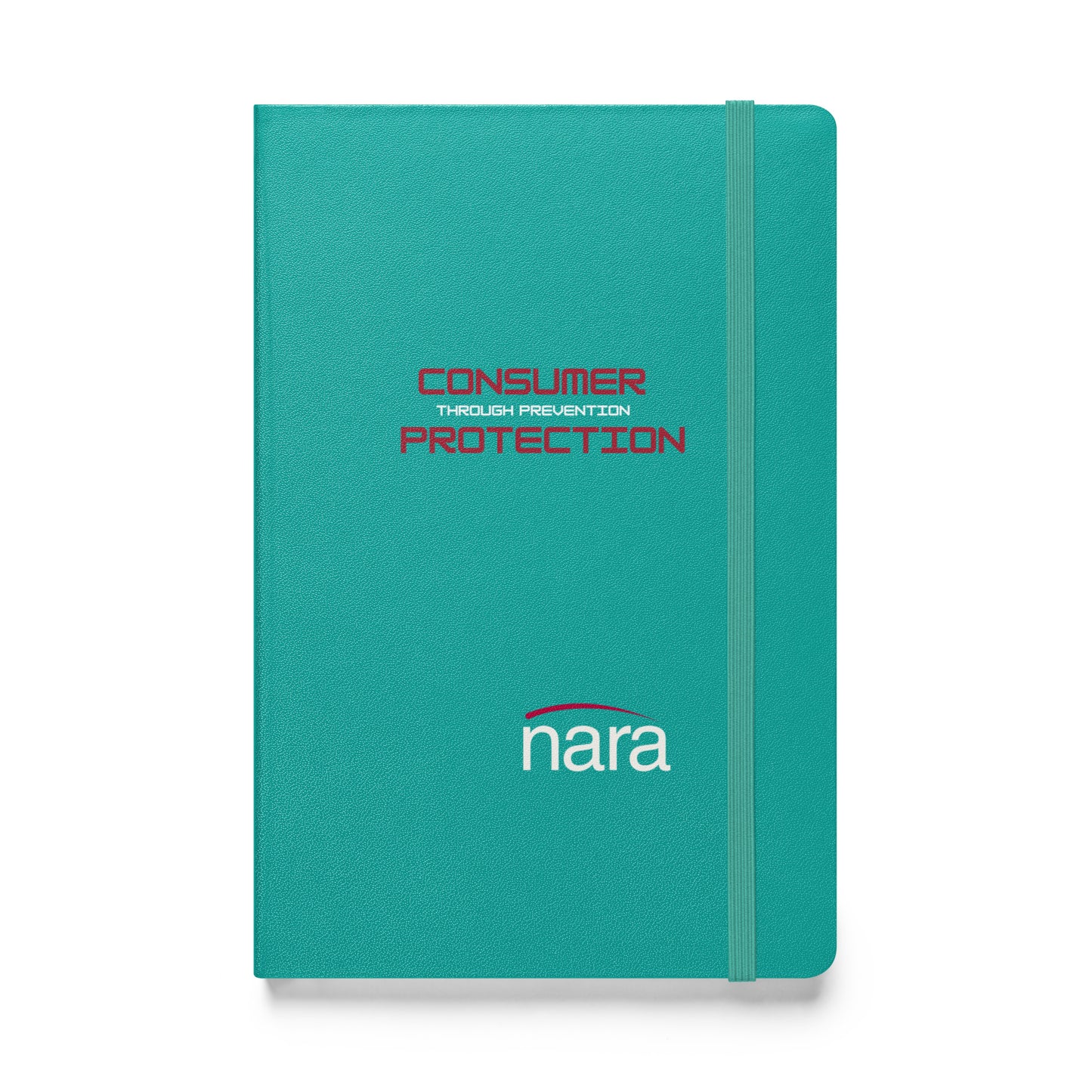 Code Keeper Hardcover bound notebook - white text - Consumer Protection Through Prevention