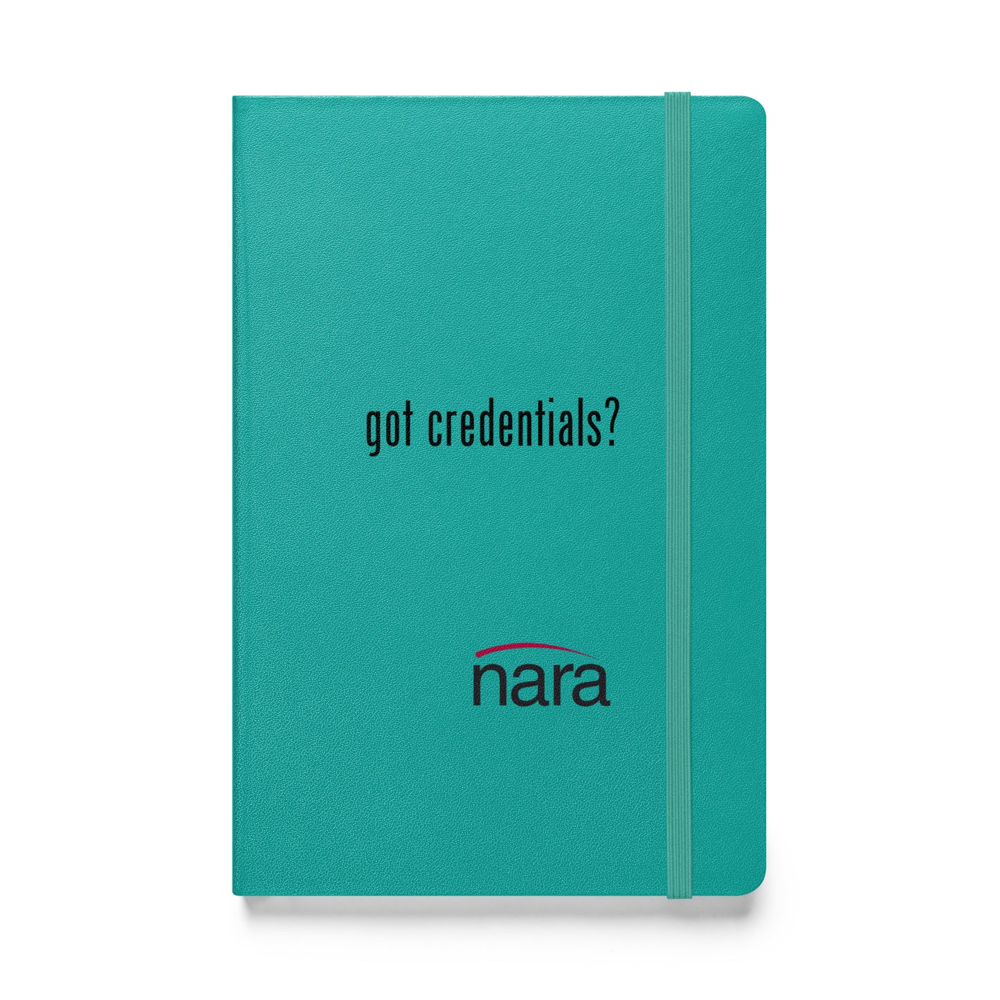 Code Keeper Hardcover bound notebook -  black text - Got Credentials?