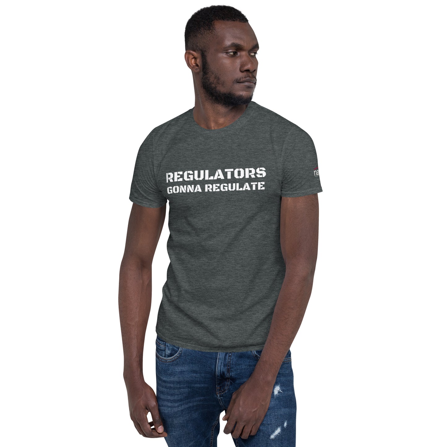 Compliance Commander T-Shirt (M) - white text - Regulators Gonna Regulate