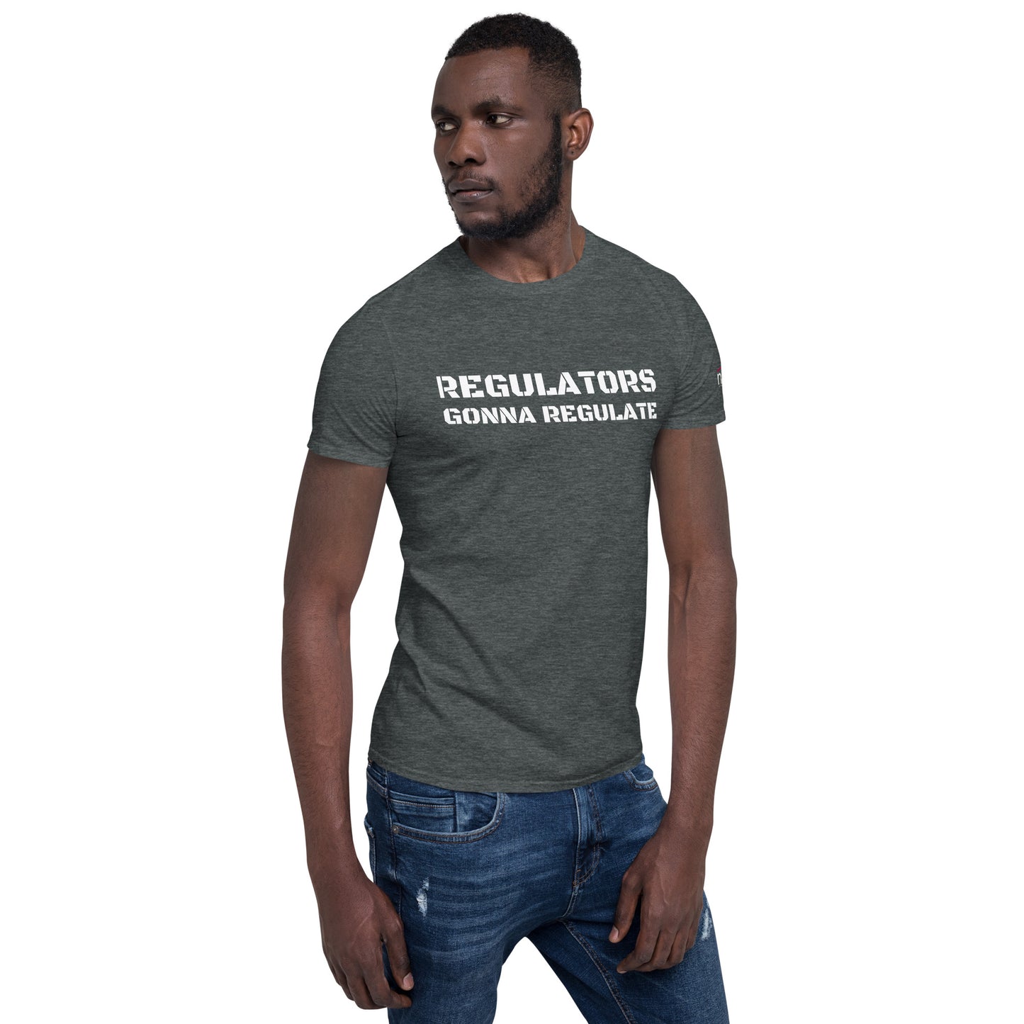 Compliance Commander T-Shirt (M) - white text - Regulators Gonna Regulate