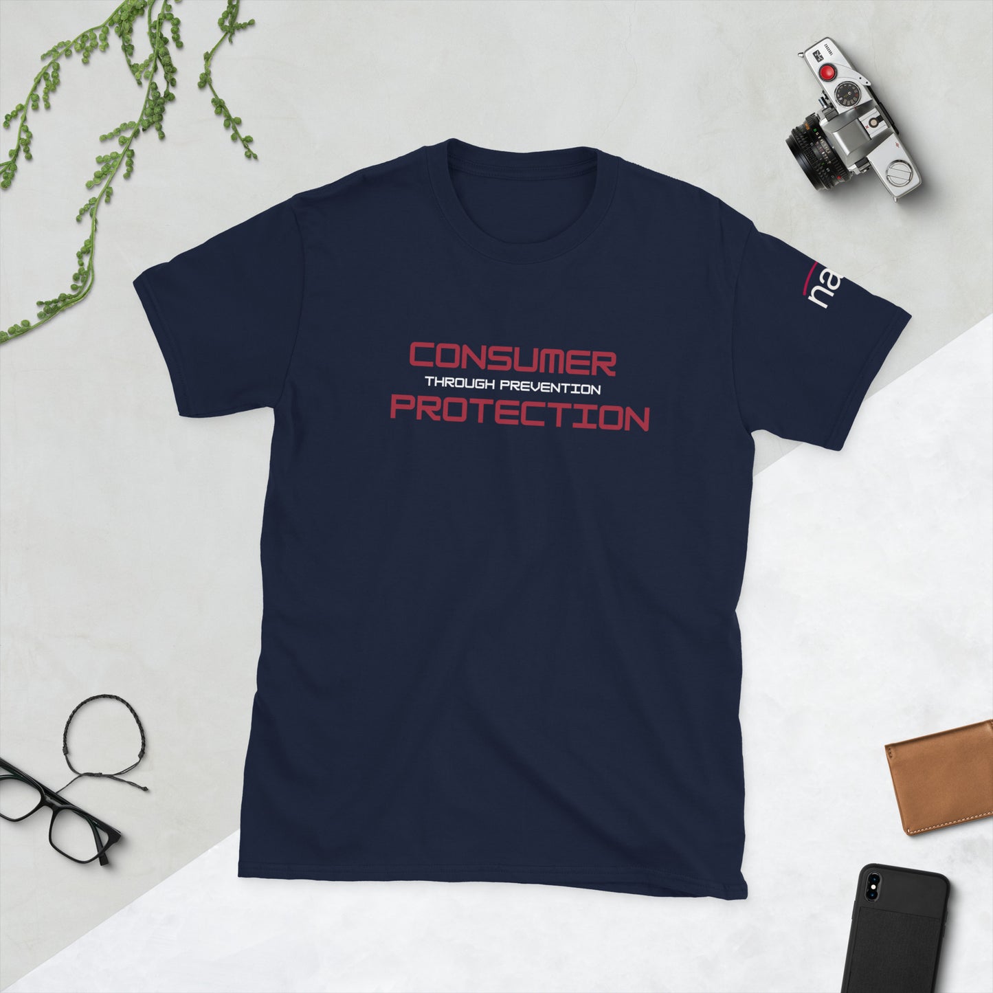 Compliance Commander T-Shirt (M) - white text - Consumer Protection Through Prevention