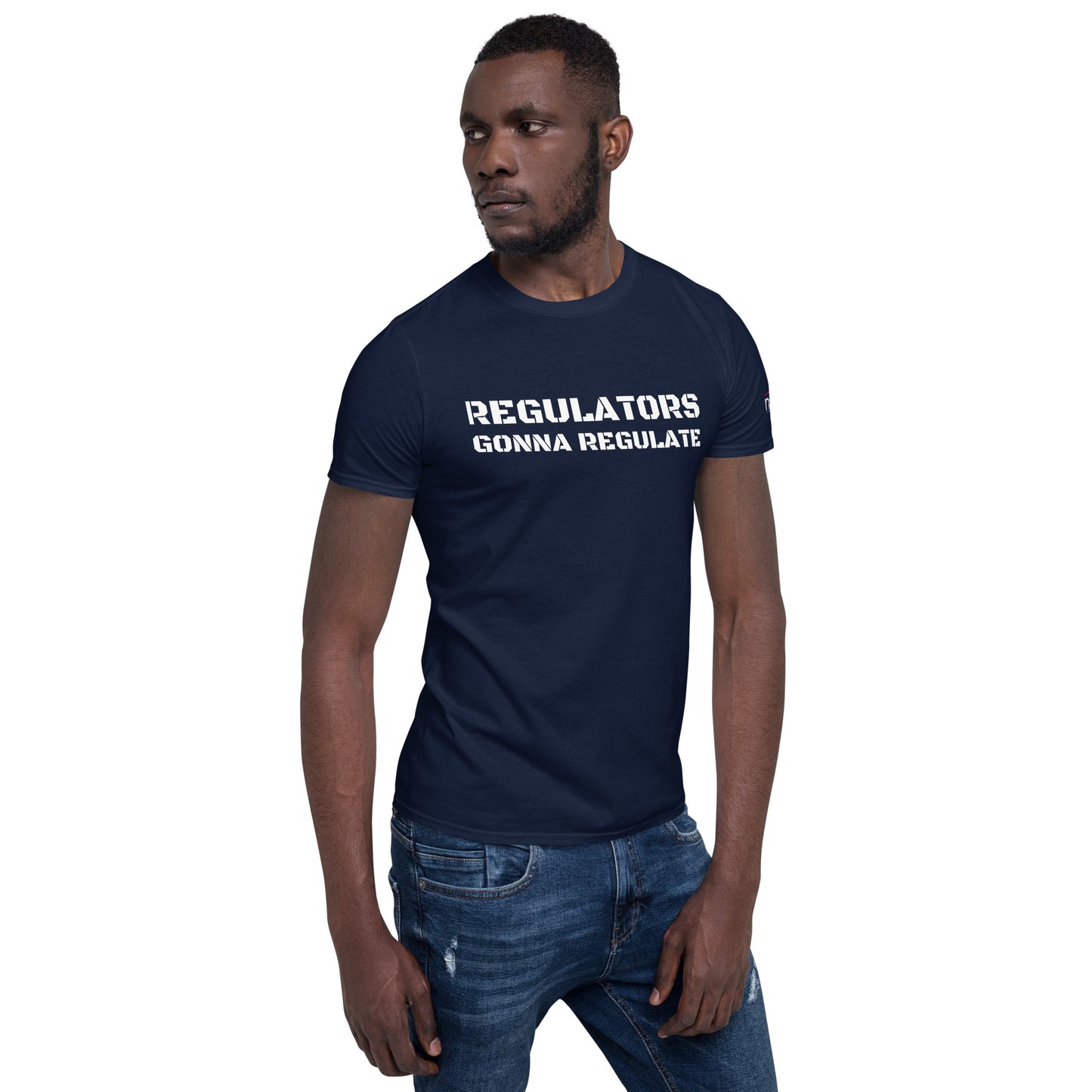 Compliance Commander T-Shirt (M) - white text - Regulators Gonna Regulate